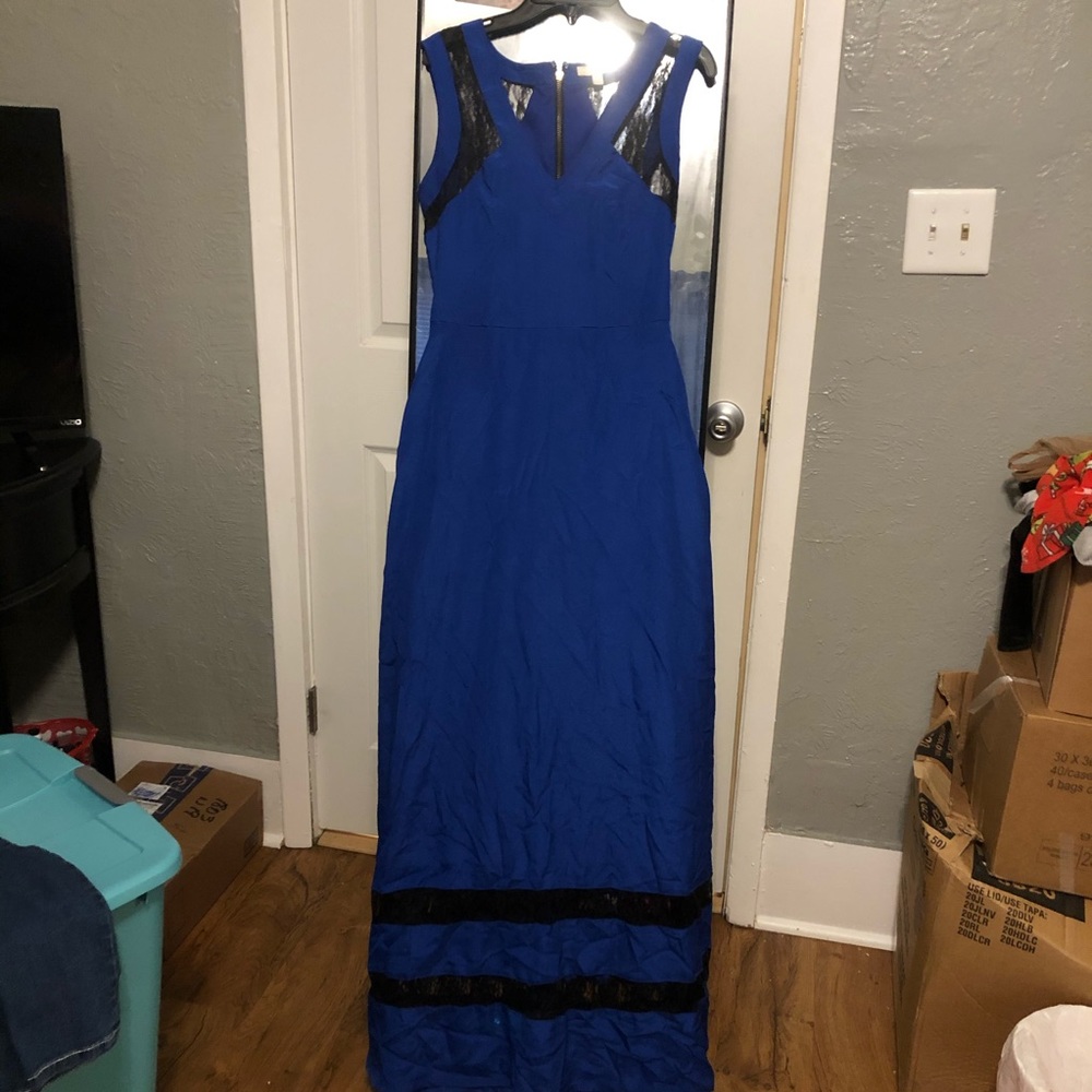 Gianni Bini Black Laced Maxi Dress